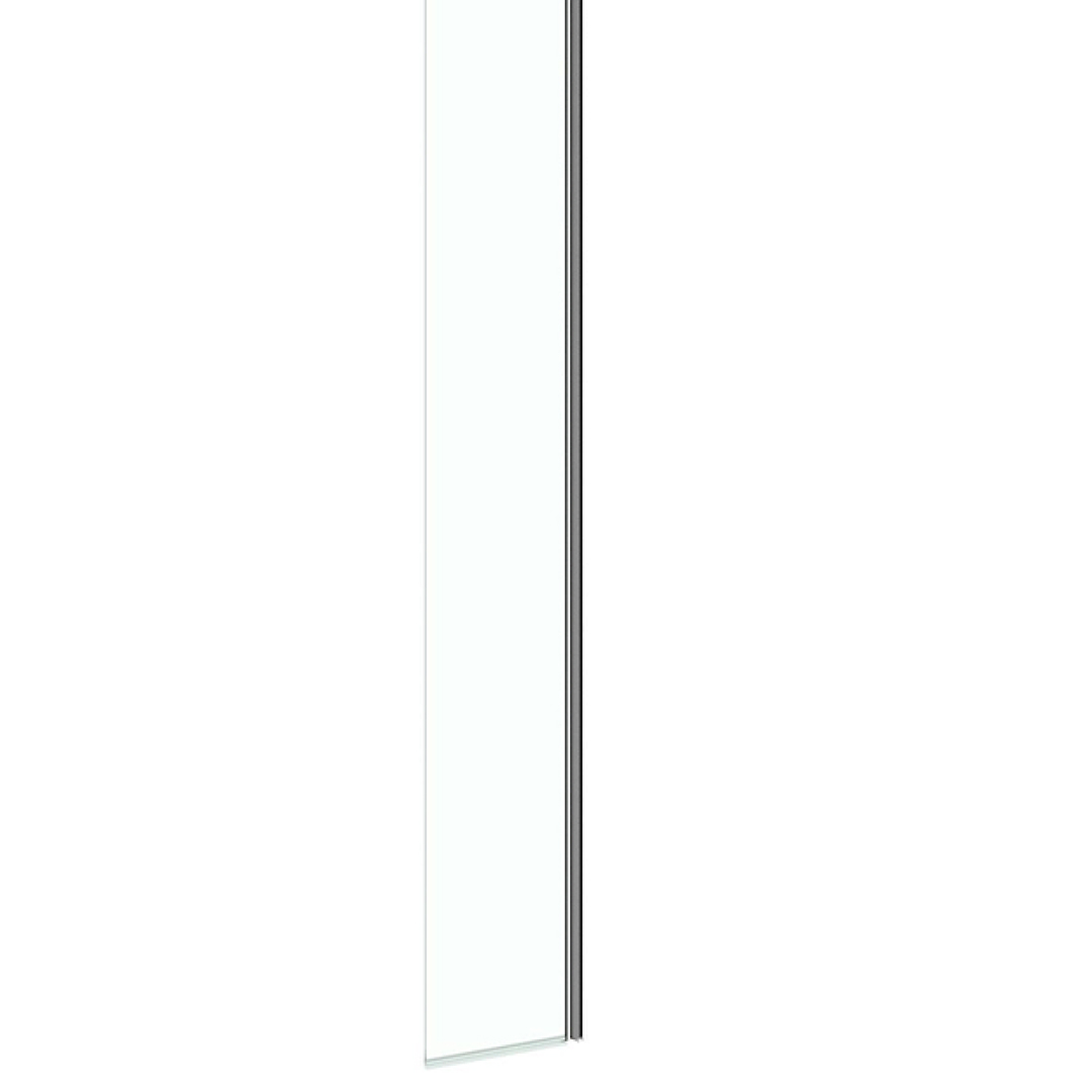 700mm Glass Screen + 300mm Hinged Flipper Screen – Chrome by Dream Bathroom Collection, Glass Screen material for bathroom renovation