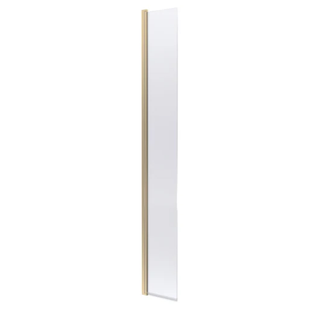 700mm Glass Screen + 300mm Hinged Flipper Screen – Gold by Dream Bathroom Collection, Glass Screen material for bathroom renovation