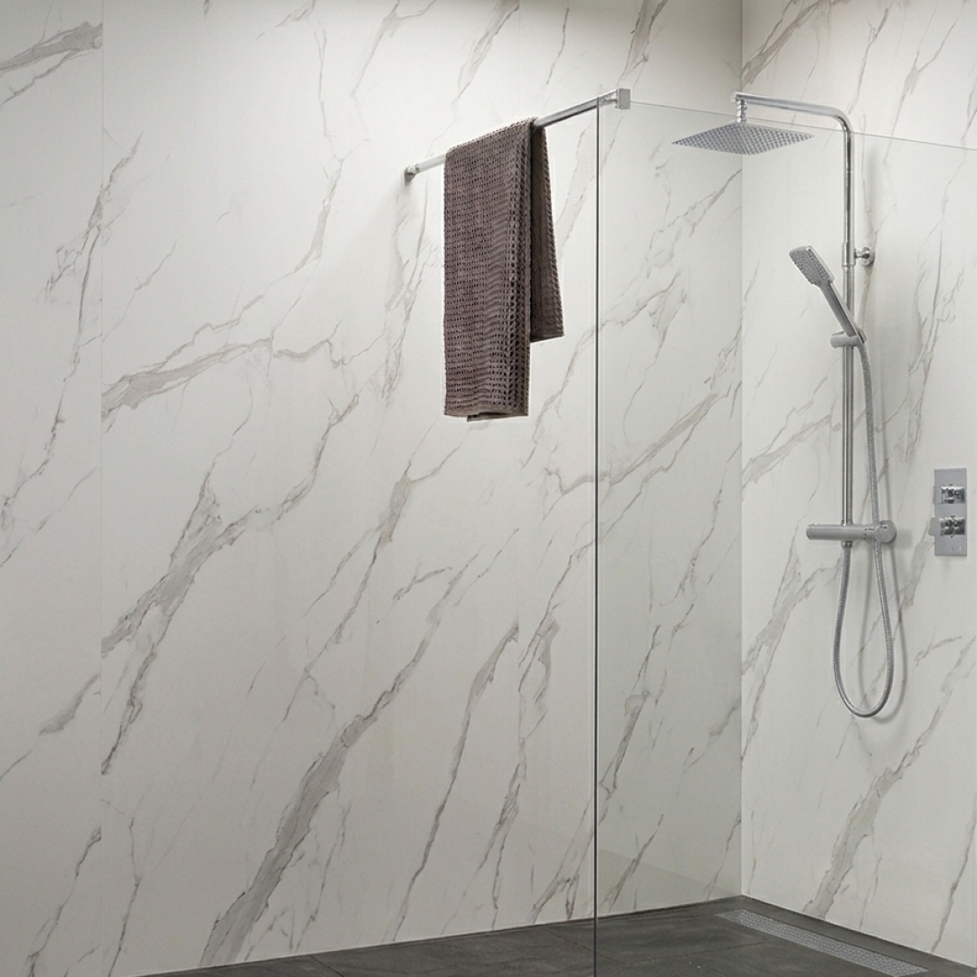 Platinum bathroom renovation package by Shower Smiths, Bath to walk-in shower conversion